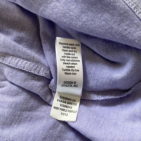 Athleta Vyasa Sleeveless Layered knee Length Scoopneck  Flower Dress Sz: Medium - Picture 11 of 11